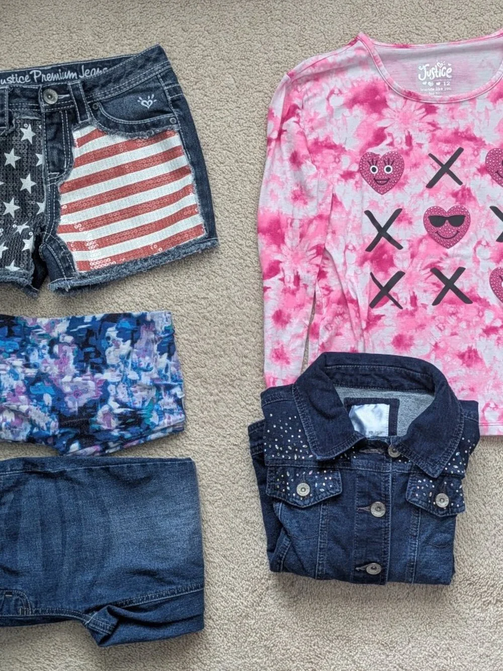 Justice clothing lot (size 12)